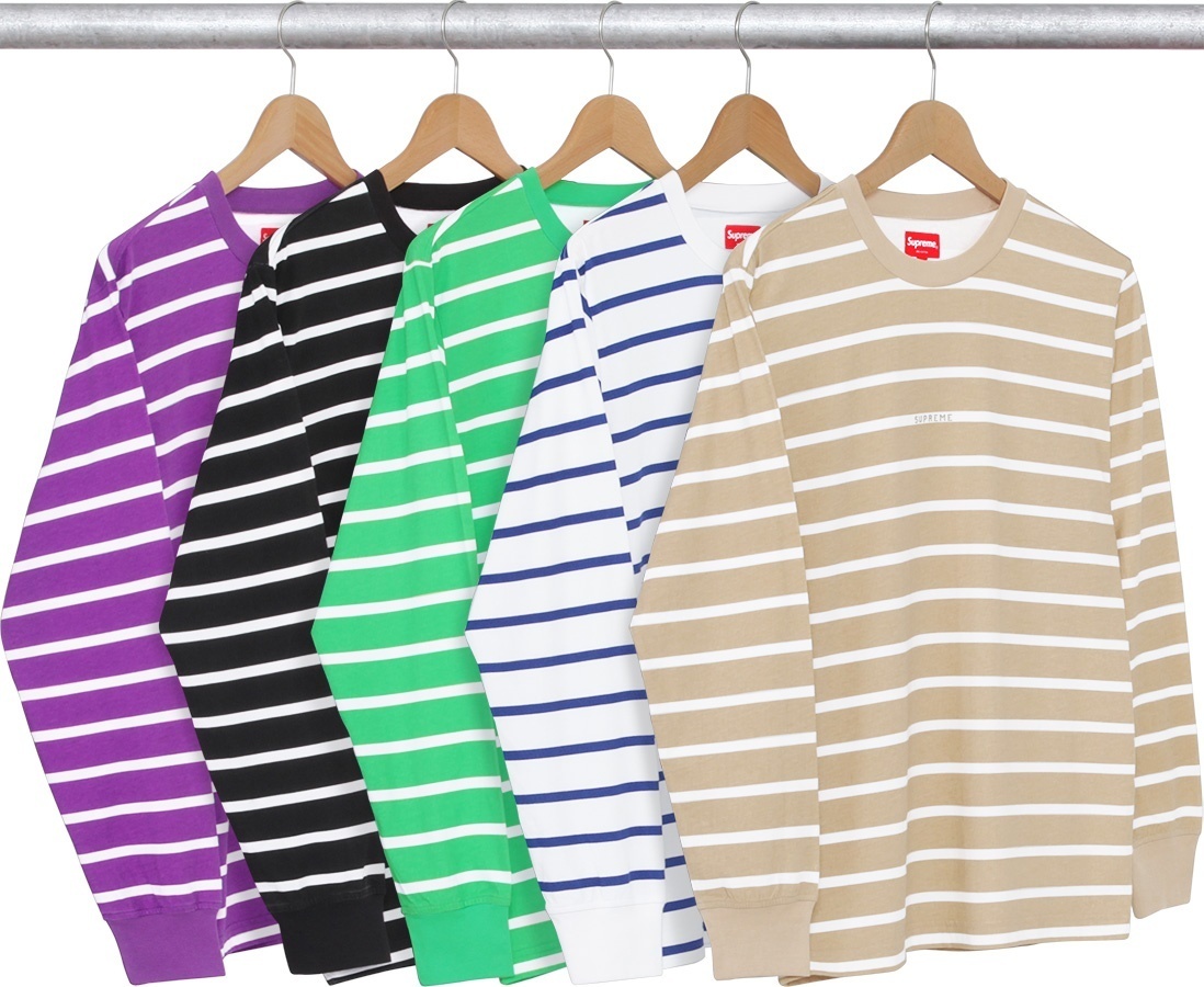 Printed Stripe L/S Top